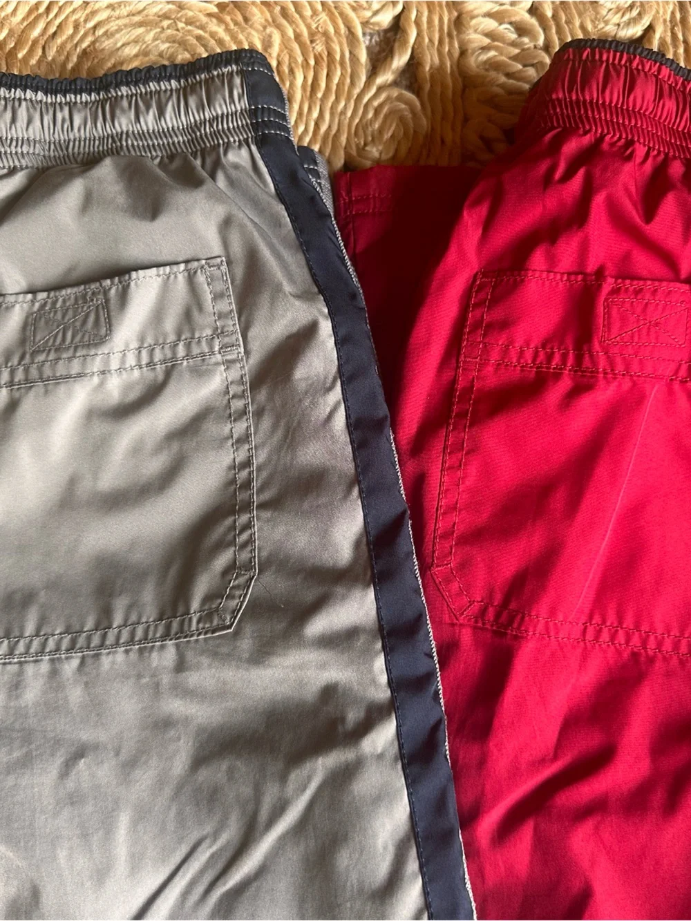 GAP Kids grey and red Mesh Athletic pants